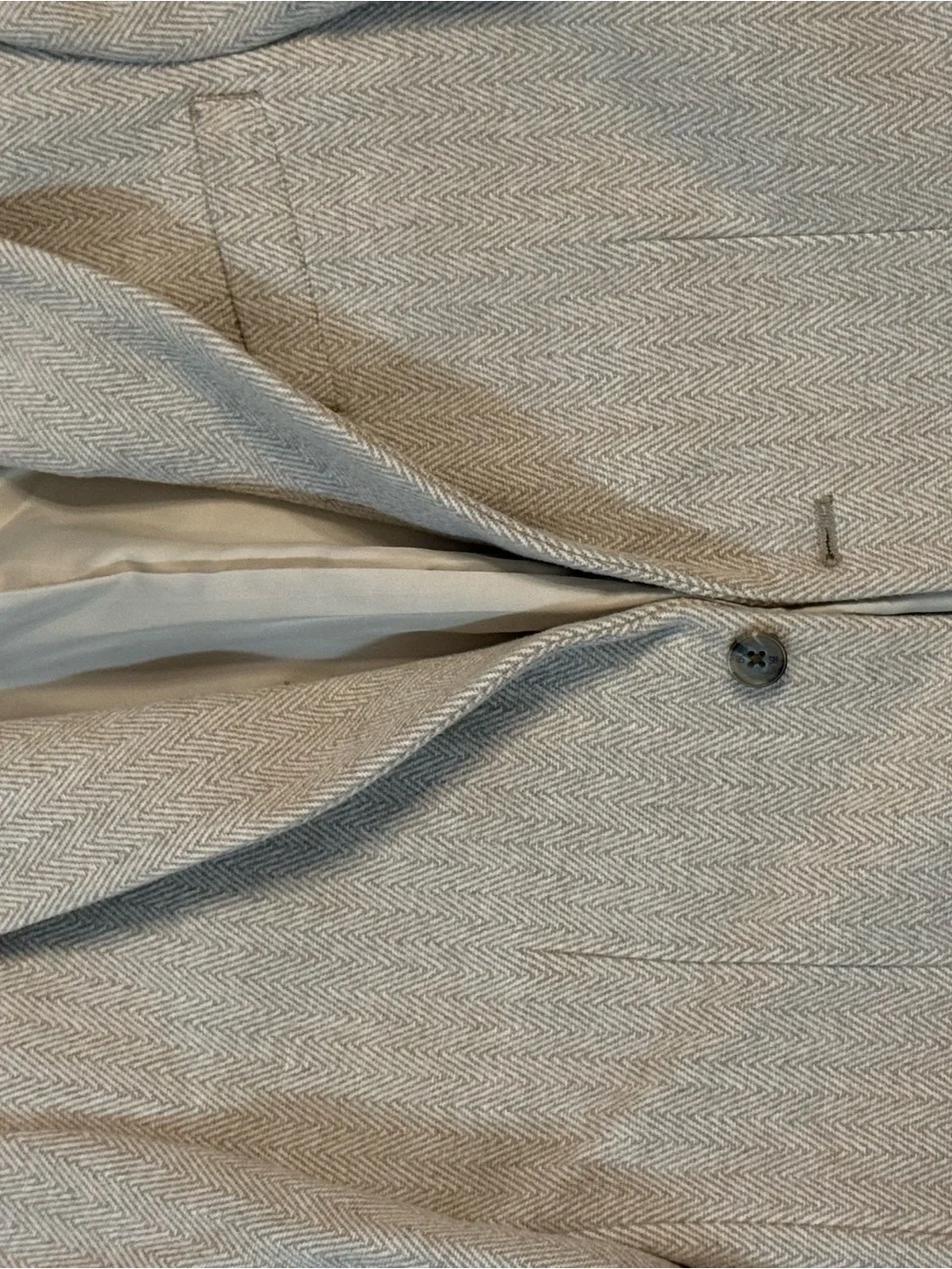 Banana Republic Men's Herringbone Sport Coat - Light Taupe